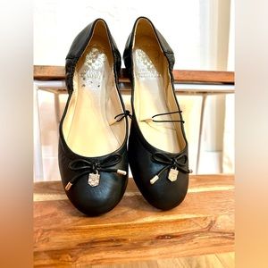 NEW! Vince Camuto Women's Ballet Flats Black, 7.5M 38 Foldable To Keep In Purse!